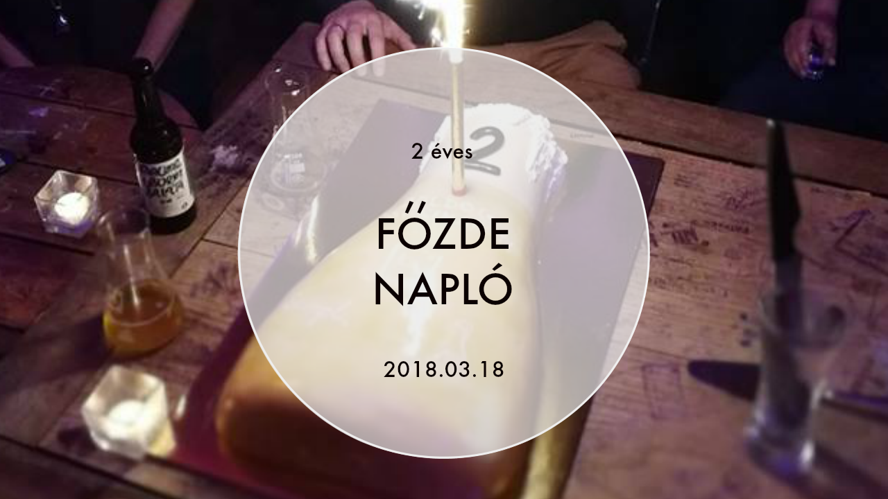 You are currently viewing 2. Szülinapi Főzdenapló – 2018.03.18